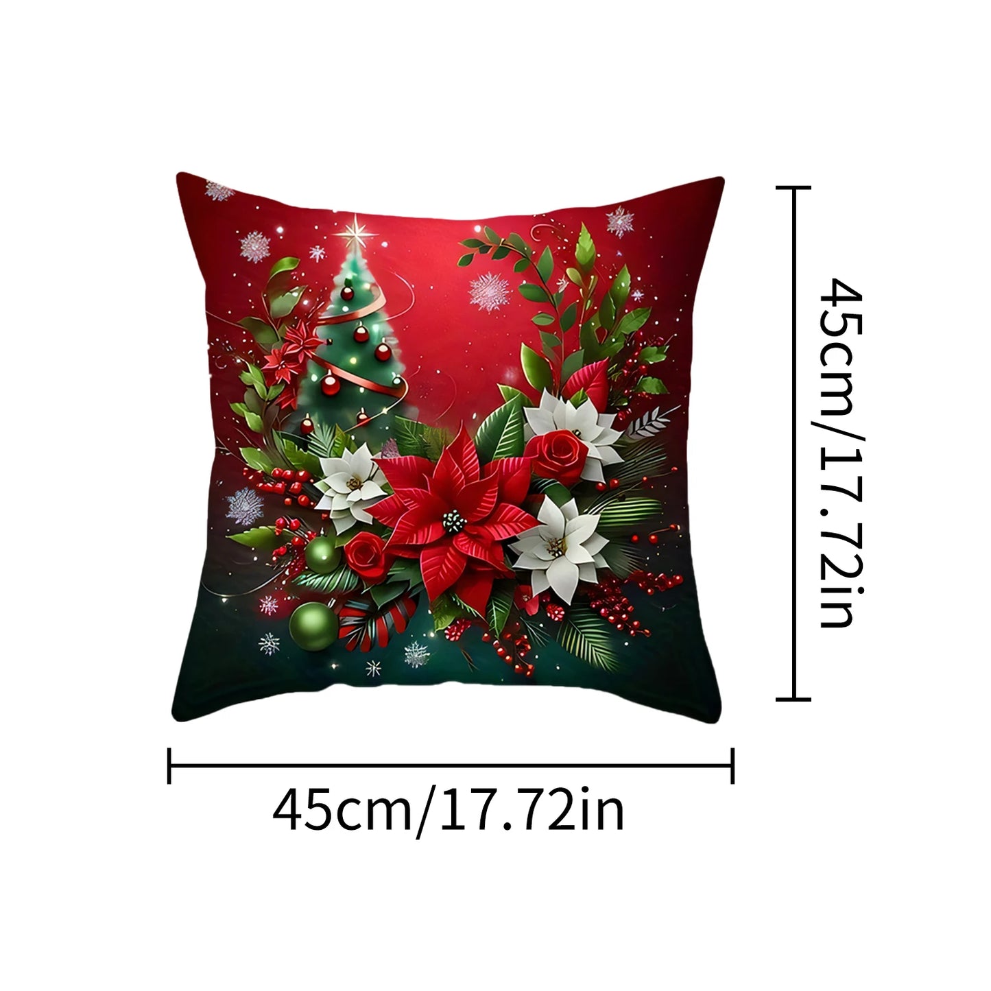 1pcs 2D Christmas Pillow Cover Xmas Party Decoration