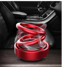 360° Rotating Solar Car Air Freshener with Magnetic Aroma Diffuser