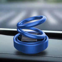 360° Rotating Solar Car Air Freshener with Magnetic Aroma Diffuser
