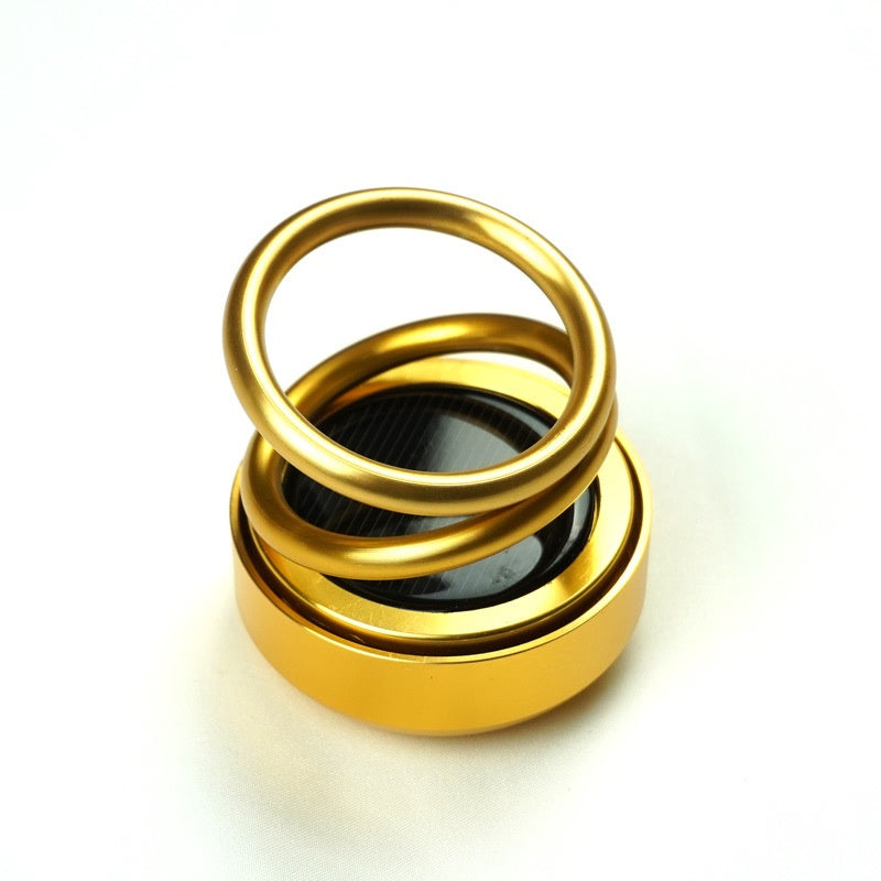 360° Rotating Solar Car Air Freshener with Magnetic Aroma Diffuser