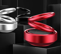 360° Rotating Solar Car Air Freshener with Magnetic Aroma Diffuser