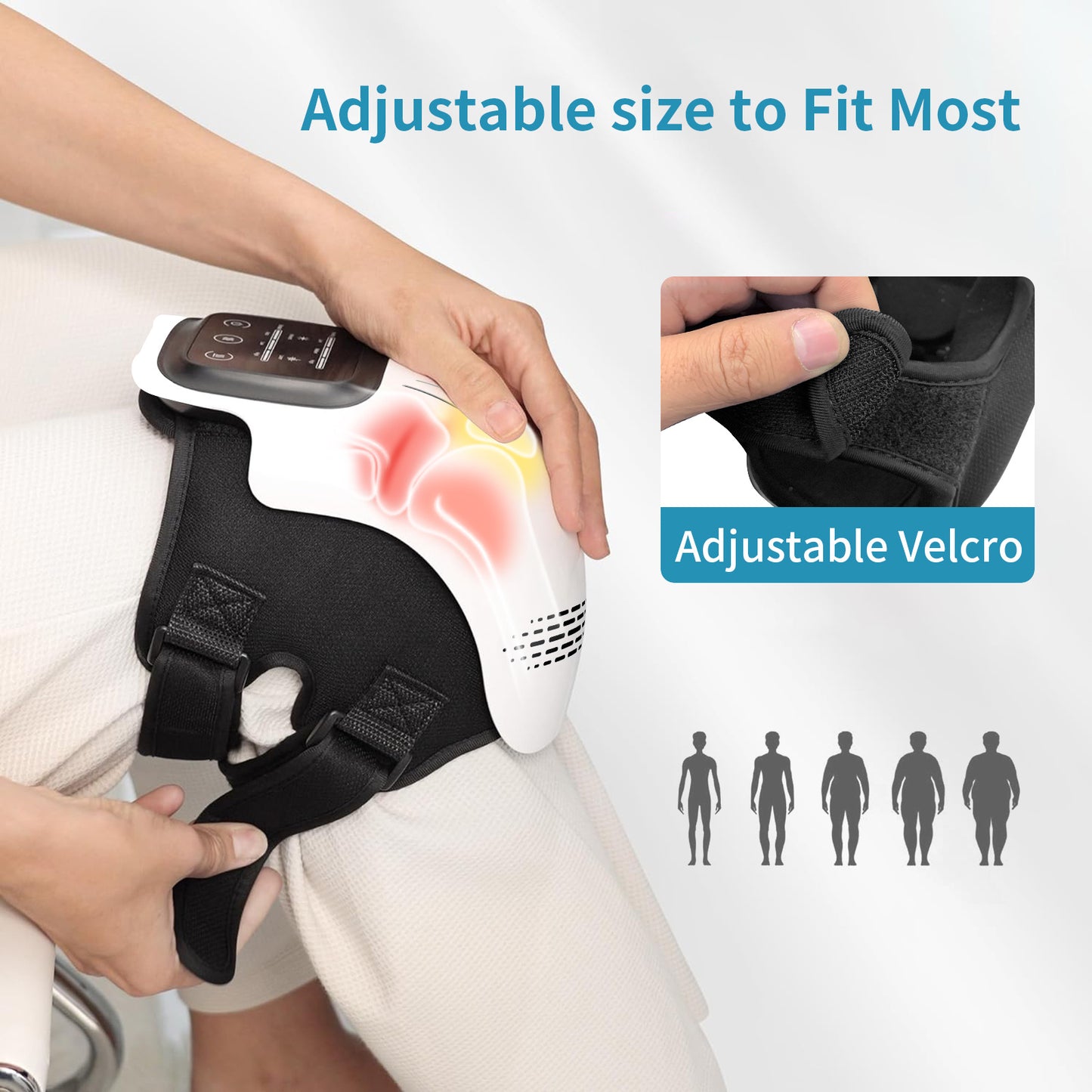 Intelligent Home Use Electric Rechargeable Pain Relief Infrared Laser Vibration Knee Massager