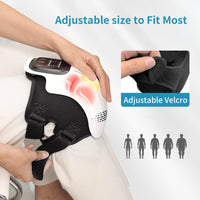 Intelligent Home Use Electric Rechargeable Pain Relief Infrared Laser Vibration Knee Massager