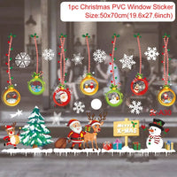 Christmas Window Sticker Merry Christmas Decorations For Home