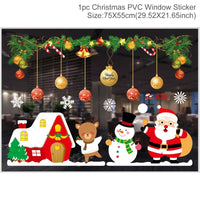 Christmas Window Sticker Merry Christmas Decorations For Home