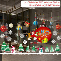Christmas Window Sticker Merry Christmas Decorations For Home