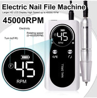 Rechargeable Nail Drill Machine with LCD Low Noise Professional Nail Polish Sander
