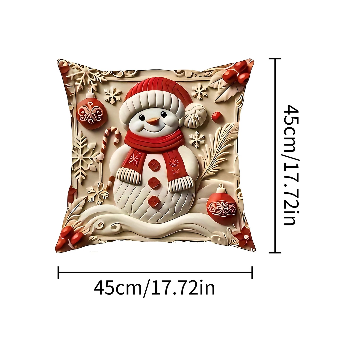 1pcs 2D Christmas Pillow Cover Xmas Party Decoration