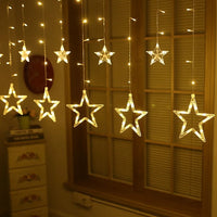 LEDs Christmas Lights For Home Bedroom Window Outdoor Party Holiday Decoration