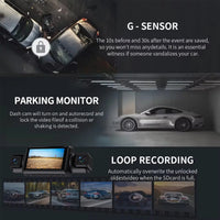 Car Dash Cam 4 Channel Black Box WiFi Driving  HD Camera