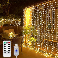 USB Power Curtain LED Light String Christmas Decoration for Hoem Bedroom