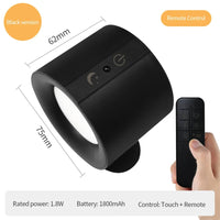 Led Double Head Wall Sconces light Touch Control Remote 360 Rotatable 3 Color Modes Wall Light