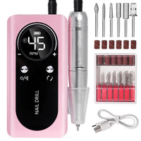 Rechargeable Nail Drill Machine with LCD Low Noise Professional Nail Polish Sander