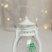 Portable LED Christmas Santa Claus Snowman Lanterns Indoor Decor Lights Battery Powered