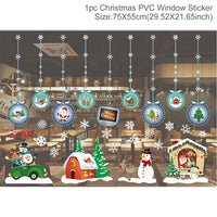 Christmas Window Sticker Merry Christmas Decorations For Home