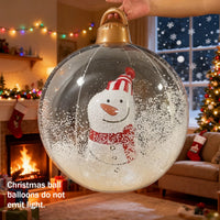Inflatable Christmas Balls Xmas Style: Outdoor Yard Festive Decor, Party Supplies