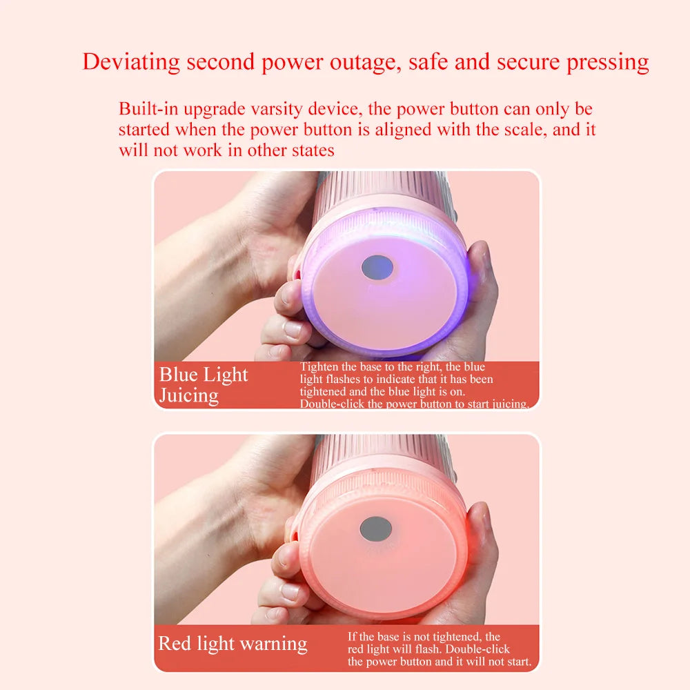 Mixers Fresh Fruit Juicers Blue/Pink Usb Portable Juice Bottle Mini Fast Electric Blender