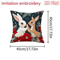 1pcs 2D Christmas Pillow Cover Xmas Party Decoration