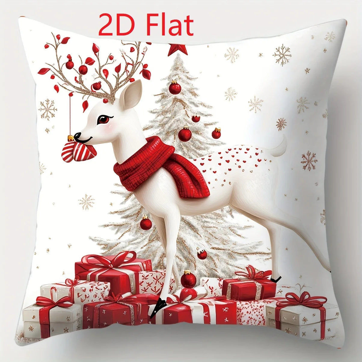1pcs 2D Christmas Pillow Cover Xmas Party Decoration