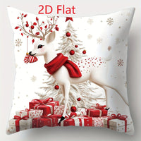 1pcs 2D Christmas Pillow Cover Xmas Party Decoration