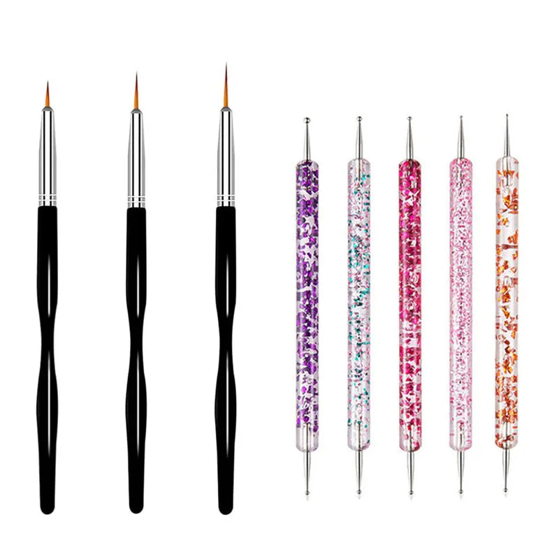 Nail Art Brush Design Tip Painting Drawing Carving Dotting Pen