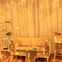 USB Power Curtain LED Light String Christmas Decoration for Hoem Bedroom