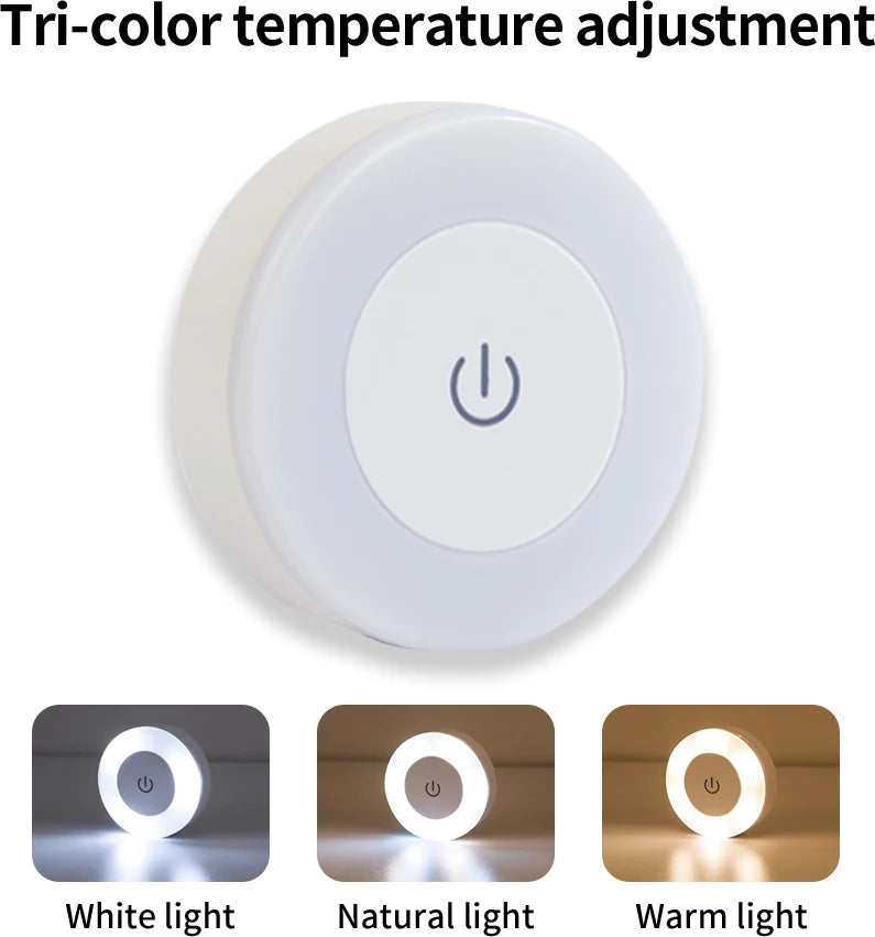 Rechargeable Night Light with Touch Switch Dimmable Magnetic Book Light