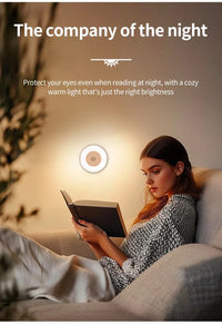 Rechargeable Night Light with Touch Switch Dimmable Magnetic Book Light