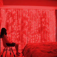 USB Power Curtain LED Light String Christmas Decoration for Hoem Bedroom