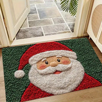 Christmas Door Mat Red Santa Claus Outdoor and indoor Gingerbread Man Carpet