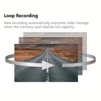 Car Dash Cam 4 Channel Black Box WiFi Driving  HD Camera