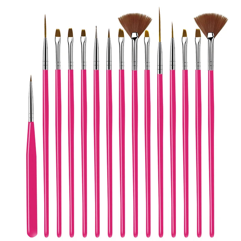 Nail Art Brush Design Tip Painting Drawing Carving Dotting Pen