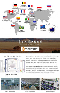 Car Dash Cam 4 Channel Black Box WiFi Driving  HD Camera