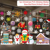 Christmas Window Sticker Merry Christmas Decorations For Home