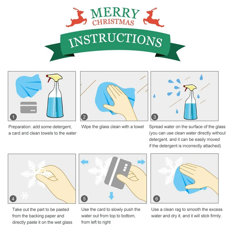 Christmas Window Sticker Merry Christmas Decorations For Home