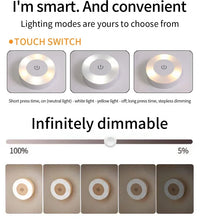Rechargeable Night Light with Touch Switch Dimmable Magnetic Book Light