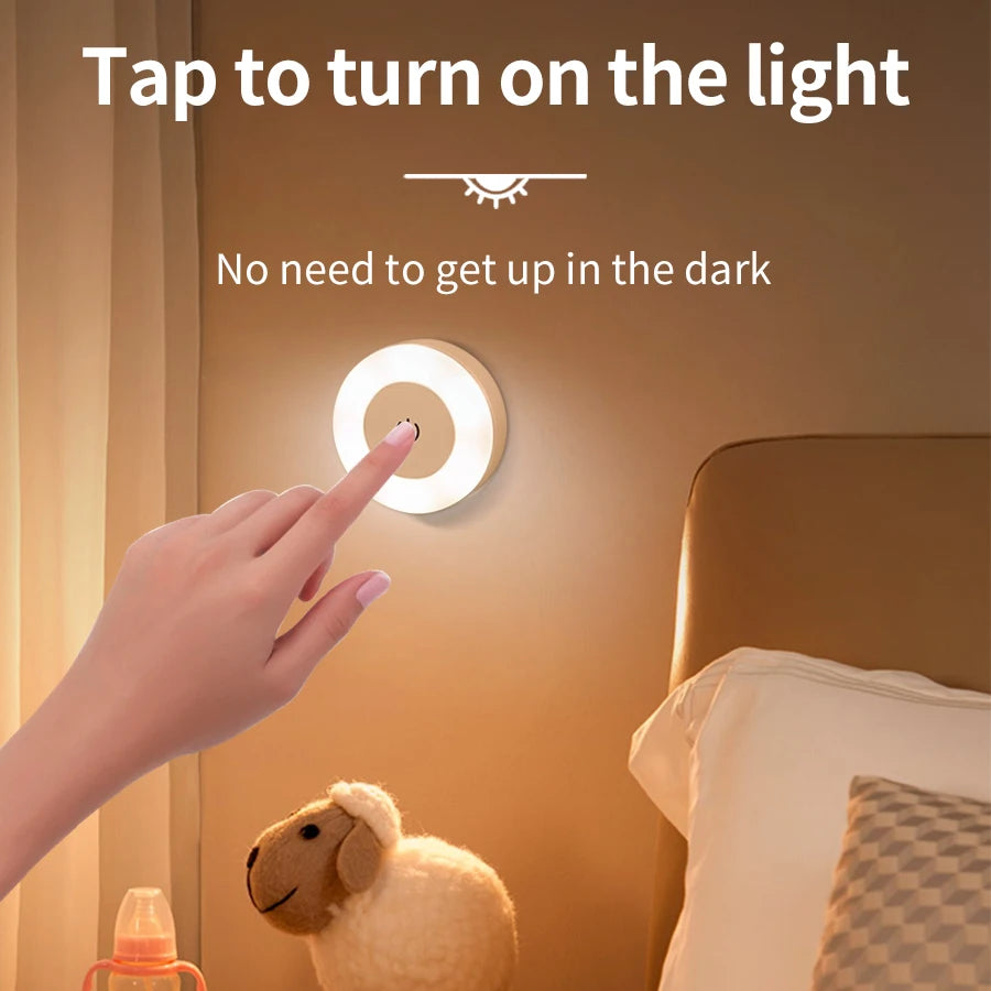 Rechargeable Night Light with Touch Switch Dimmable Magnetic Book Light