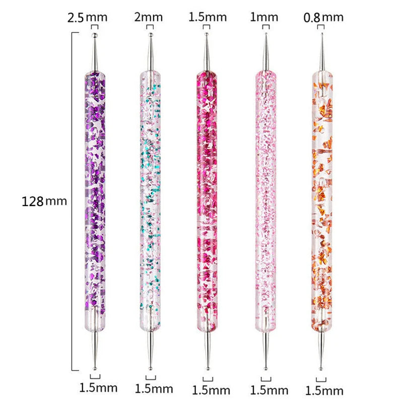 Nail Art Brush Design Tip Painting Drawing Carving Dotting Pen