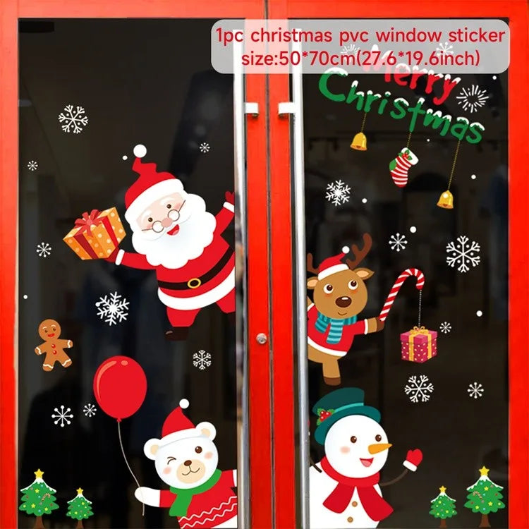 Christmas Window Sticker Merry Christmas Decorations For Home