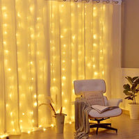 USB Power Curtain LED Light String Christmas Decoration for Hoem Bedroom