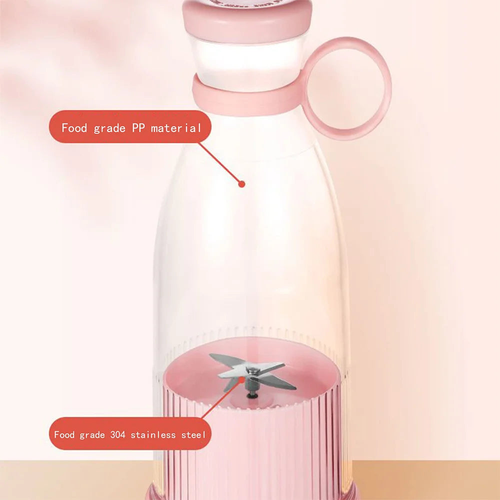 Mixers Fresh Fruit Juicers Blue/Pink Usb Portable Juice Bottle Mini Fast Electric Blender