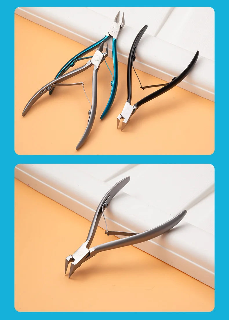 Thick Professional Podiatrist Toenail Nipper With Stainless Steel Supe