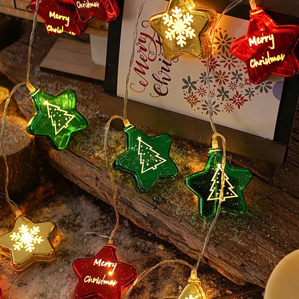 Christmas LED Lights String and Xmas Hanging Lamp Home Decoration