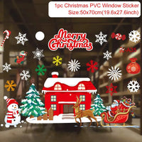 Christmas Window Sticker Merry Christmas Decorations For Home