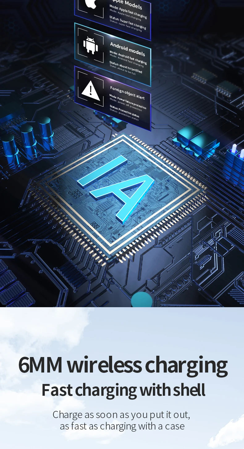 Magnetic Car Phone Holder  Wireless Fast Charger Infrared Induction Air Vent Bracket