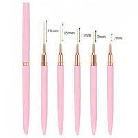 Nail Brush Pen 5pcs/set Nail Art Liner Brushes Set Elongated Striping Drawing Professional