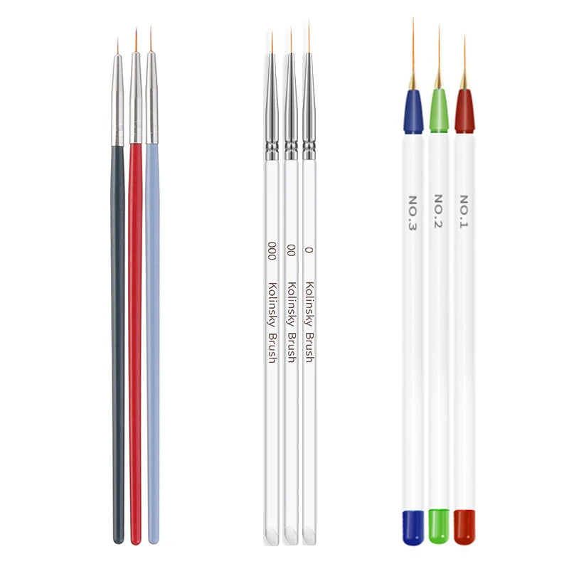 Nail Art Brush Design Tip Painting Drawing Carving Dotting Pen