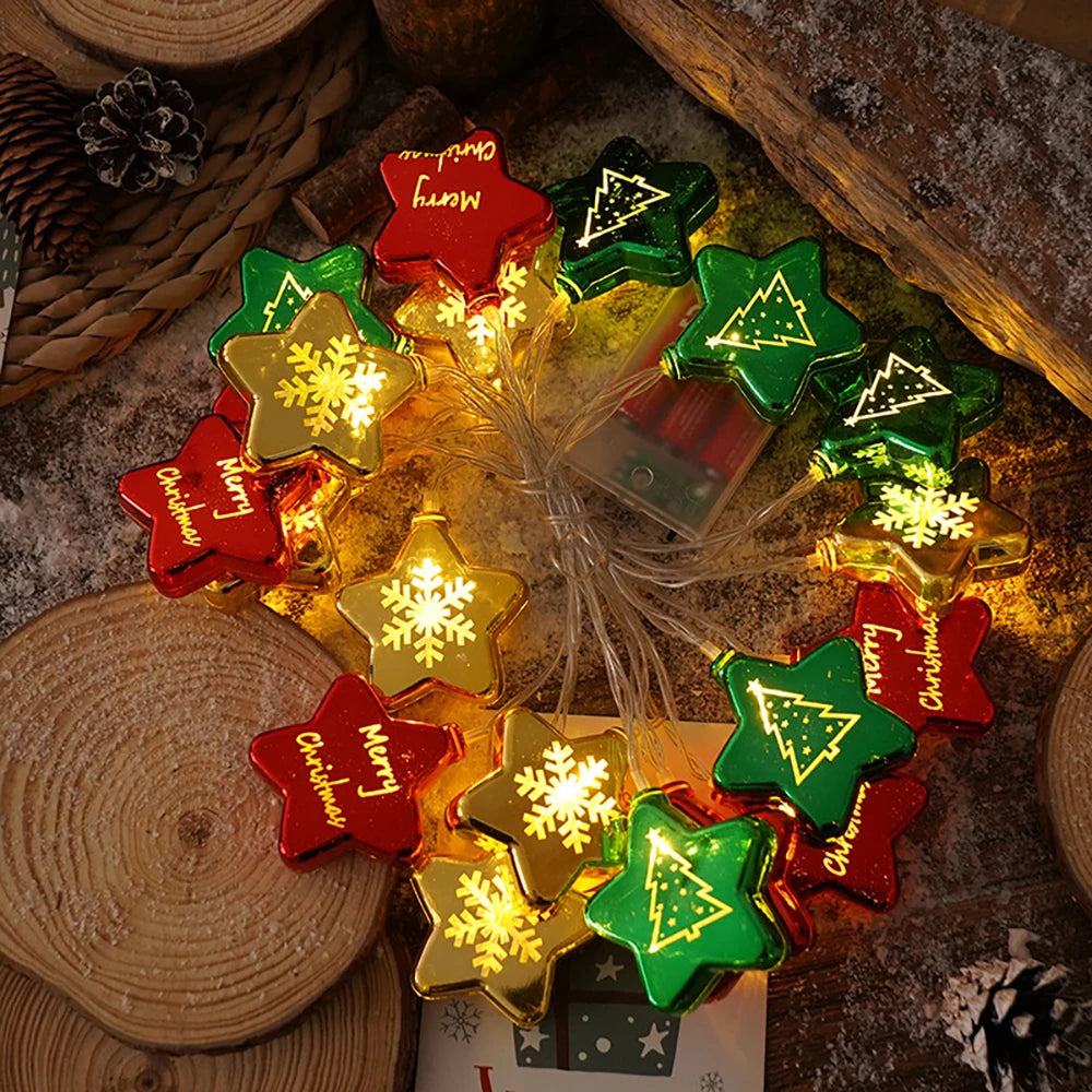 Christmas LED Lights String and Xmas Hanging Lamp Home Decoration