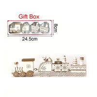 Christmas Wood Train Decoration and Christmas Ornaments With Moving Train