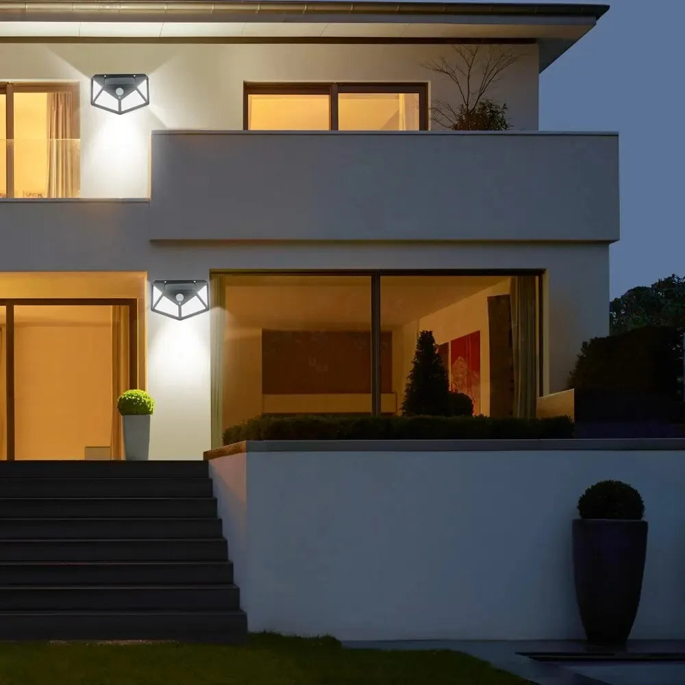 Waterproof Sunlight Solar Lamp External Solar Power Headlights House Led Lighting